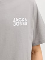 Jack & Jones Siyah Logo Baskılı Bisiklet Yaka T-shirt, 12151955-4