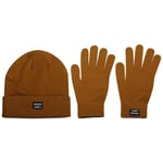 JACK & JONES Taba Erkek Bere&Eldiven Seti 12168383 STD