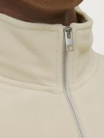 JACK & JONES Vesterbro Fermuarlı Yaka Erkek Polar 12262981 Bej XL XL