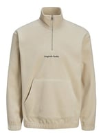 JACK & JONES Vesterbro Fermuarlı Yaka Erkek Polar 12262981 Bej XL XL