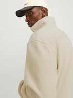 JACK & JONES Vesterbro Fermuarlı Yaka Erkek Polar 12262981 Bej XL XL