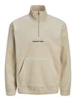 JACK & JONES Vesterbro Fermuarlı Yaka Erkek Polar 12262981 Bej XL XL