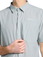 Jack Wolfskin 1404071 Vandra S/S M Gömlek Gri Erkek Gömlek