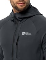Jack Wolfskin Kolbenberg kapüşonlu erkek polar ceket