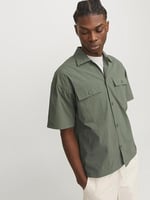 JACK&JONES JCOALTITUDE SHIRT SS OVERSIZED12251280 YEŞİL yeşil xxl