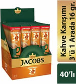 Jacobs 3 ü 1 Arada Kahve 16 Gr (40 Adet)