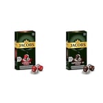 Jacobs Capsule Lungo 6 Classic Kapsül Kahve ve Jacobs Espresso 10 Intenso, Yüksek Yoğunluk, Güçlü ve Yoğun Espresso Kapsülleri, 10 Adet