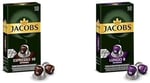 Jacobs Espresso 10 Intenso ve Lungo 8 Intenso - Yüksek Yoğunluk, Güçlü, Keskin ve Yoğun Kapsüller - 10'ar Adet