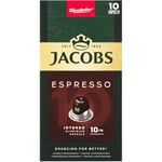 JACOBS - Espresso 10 Intenso - Yüksek Yoğunluk - Güçlü ve Yoğun - Espresso Kapsülleri - 10 alüminyum kapsül