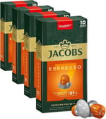 JACOBS - Espresso 7 Classico - Orta Yoğunluk - Dengeli ve Meyvemsi - Espresso Kapsülleri - 10 alüminyum kapsül