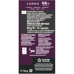 JACOBS - Lungo 8 Intenso - Yüksek Yoğunluk - Keskin ve Yoğun - Espresso Kapsülleri - 10 alüminyum kapsül