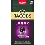 JACOBS - Lungo 8 Intenso - Yüksek Yoğunluk - Keskin ve Yoğun - Espresso Kapsülleri - 10 alüminyum kapsül