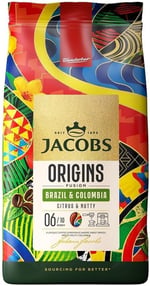 Jacobs Origins Brazil Colombia Çekirdek Kahve 1 Kilogram