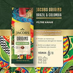 Jacobs Origins Brazil & Colombia Filtre Kahve 200 gr