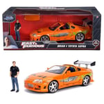 Jada 1:24 Fast & Furious Brian's 1995 Toyota Supra Mk4 Figürlü Set