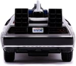 Jada, 253252003, Geleceğe Dönüş 2 Zaman Makinası Oyuncak Araba , Ayrıntılı İç Mekan, 1:32 ölçek, Açılabilir Kapılar, Lisanslı, Back To The Future 2 Time Machine Car