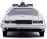 Jada, 253252003, Geleceğe Dönüş 2 Zaman Makinası Oyuncak Araba , Ayrıntılı İç Mekan, 1:32 ölçek, Açılabilir Kapılar, Lisanslı, Back To The Future 2 Time Machine Car