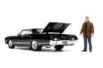 Jada 32250 Supernatural 1967 Impala SS Spor Salonu Dean Winchester figürlü 1:24 ölçekli kalıp döküm model araba