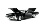 Jada 32250 Supernatural 1967 Impala SS Spor Salonu Dean Winchester figürlü 1:24 ölçekli kalıp döküm model araba