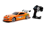 Jada Hızlı ve Öfkeli Fast & Furious RC 1995 Toyota Supra GTR 1:10 Uzaktan Kumandalı Araba 209003