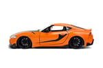 Jada modeli Toyota GR Supra turuncu Hızlı ve Öfkeli 9 F9 ölçek 1:24 orijinal 32097
