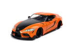 Jada modeli Toyota GR Supra turuncu Hızlı ve Öfkeli 9 F9 ölçek 1:24 orijinal 32097