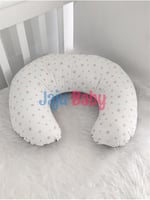 Jaju Baby Gri Yıldızlı Emzirme Yastığı - Destek Minderi