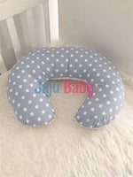 Jaju Baby Mavi Yıldız Desenli Emzirme Yastığı - Destek Minderi