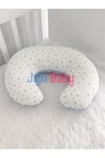 Jaju Baby Mavi Yıldız Desenli Emzirme Yastığı - Destek Minderi