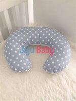 Jaju Baby Mavi Yıldız Desenli Emzirme Yastığı - Destek Minderi