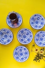 Jamuor Mess Fulya Porselen Çay Tabak Takımı 12Cm 6 Parça