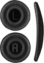 jbl kulaklik pedi jbl 450bt 460 500bt 510bt tune 600 t250 jr 300 jbl ile uyumlu kulaklık süngeri jbl kulaklik yastıgı (Siyah Sünger + Siyah Kafa Bandı)