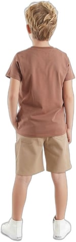 Jeep Mood Erkek Çocuk T-shirt Gabardin Şort Takım