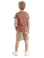 Jeep Mood Erkek Çocuk T-shirt Gabardin Şort Takım