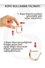 Jelux 925 Ayar Gümüş Zirkon Taşlı Başak Gold Yıldız Küpe