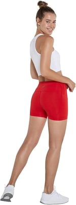 Jerf Aruba Toparlayıcı Mini Şort Kırmızı