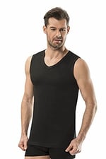 Jiber Erkek 6'lı V Yaka Kolsuz Pamuklu Atlet - Bedenler: M, L, XL, XXL