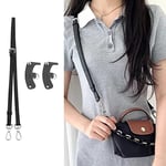 Jiesinlov Longchamp Le Pliage Mini Kılıfı için Deri Çanta Askıları Dönüşüm Kiti, Çanta Askısı Crossbody Ayarlanabilir Değiştirme