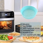 JIEYAN Silikon Hava Fritöz Gömlekleri, 6.8 inç, Yeniden Kullanılabilir, Isıya Dayanıklı, Kolay Temizlenir, Yuvarlak, 1 Adet