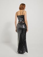 JJXX JJXX JXAVA SEQUIN STRAP CROP TOP WVN Tişört Kadın
