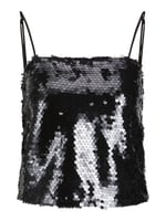 JJXX JJXX JXAVA SEQUIN STRAP CROP TOP WVN Tişört Kadın