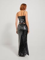 JJXX JJXX JXAVA SEQUIN STRAP CROP TOP WVN Tişört Kadın