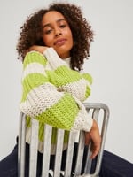 JJXX JJXX JXKELVY CHUNKY STRIPE HIGH NECK KNIT SN Triko Kadın