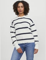 JJXX JJXX JXMILA TWIST STRIPE CREW NECK KNIT SN Triko Kadın