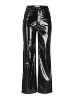 JJXX Jxkenya Hw Straight Faux Leat Pant Noos, Kadın, Siyah, XL