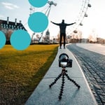 JOBY GorillaPod 3K Kit Esnek ve Hafif Tripod (DSLR, CSC ve Aynasız Kameralar için Küre Başlıklı, 3 kg'a Kadar Taşıma Kapasitesi), İtalya'da Üretilmiştir, JB91507-BWW, Siyah