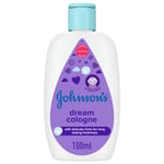 Johnson's Baby Dream Bebek Kolonyası 100 ml | Klinik olarak kanıtlanmış hafif formül, alkolsüz, doğal olarak türetilmiş, paraben, sülfat, boya ve ftalat içermez