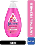 Johnson's Baby Işıldayan Parlaklık Argan Yağı Özlü Şampuan 750 mL - Seçenekler: 500 ml, 500 ml (2 paketi), 750 ml, 750 ml (2 paketi)