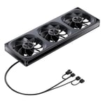 JONSBO ZA-360BR (Ters) PC Kasa Fanı, Hepsi (3) Bir Arada, 3x120mm 3Pin ARGB Fanlı Tek Çerçeve Ünitesi, PWM, 4 Taraflı Sonsuzluk Ayna Fanlı Ters Bıçak Sessiz F - Seçenekler: ZA360BR Siyah, ZA360B Siyah