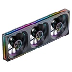 JONSBO ZA-360BR (Ters) PC Kasa Fanı, Hepsi (3) Bir Arada, 3x120mm 3Pin ARGB Fanlı Tek Çerçeve Ünitesi, PWM, 4 Taraflı Sonsuzluk Ayna Fanlı Ters Bıçak Sessiz F - Seçenekler: ZA360BR Siyah, ZA360B Siyah